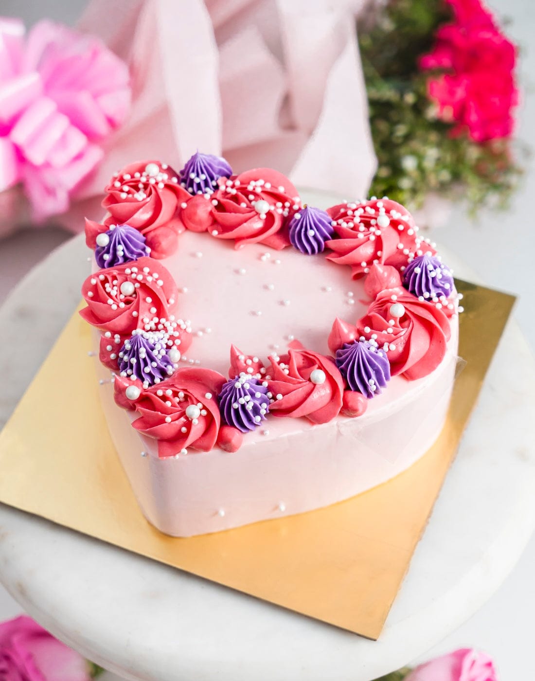 Pink Heart Cake Cakes In The City