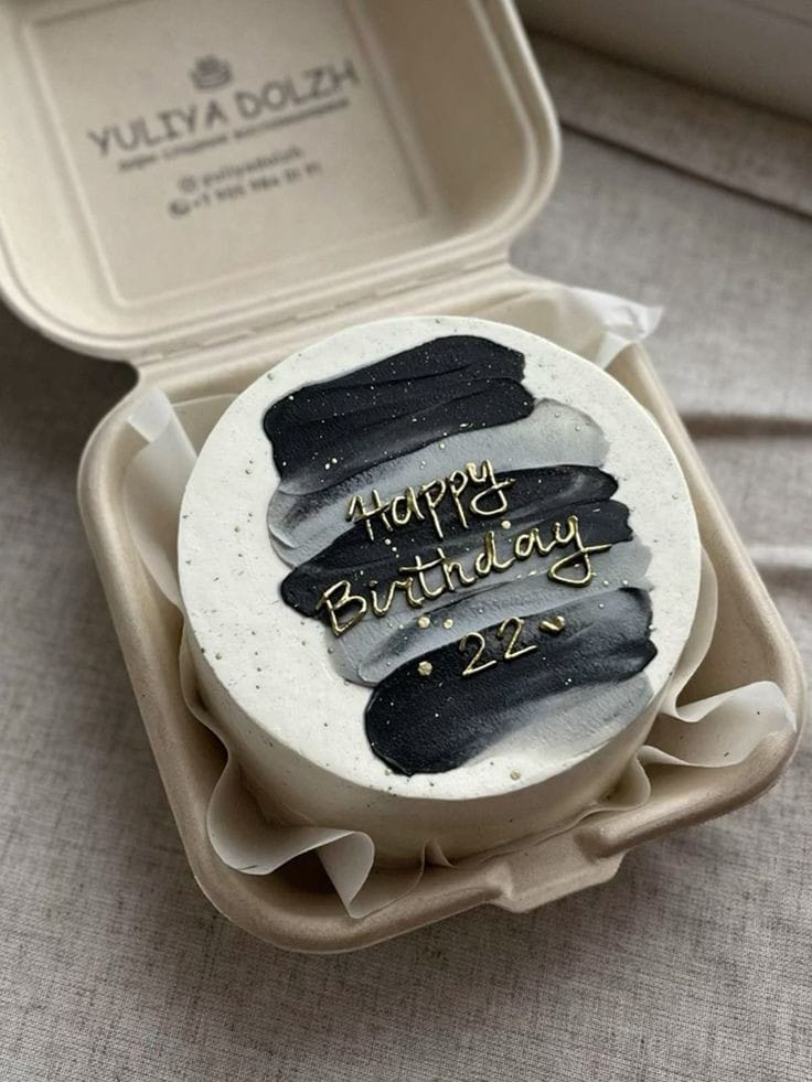Grey Birthday Bento Cake Cakes In The City
