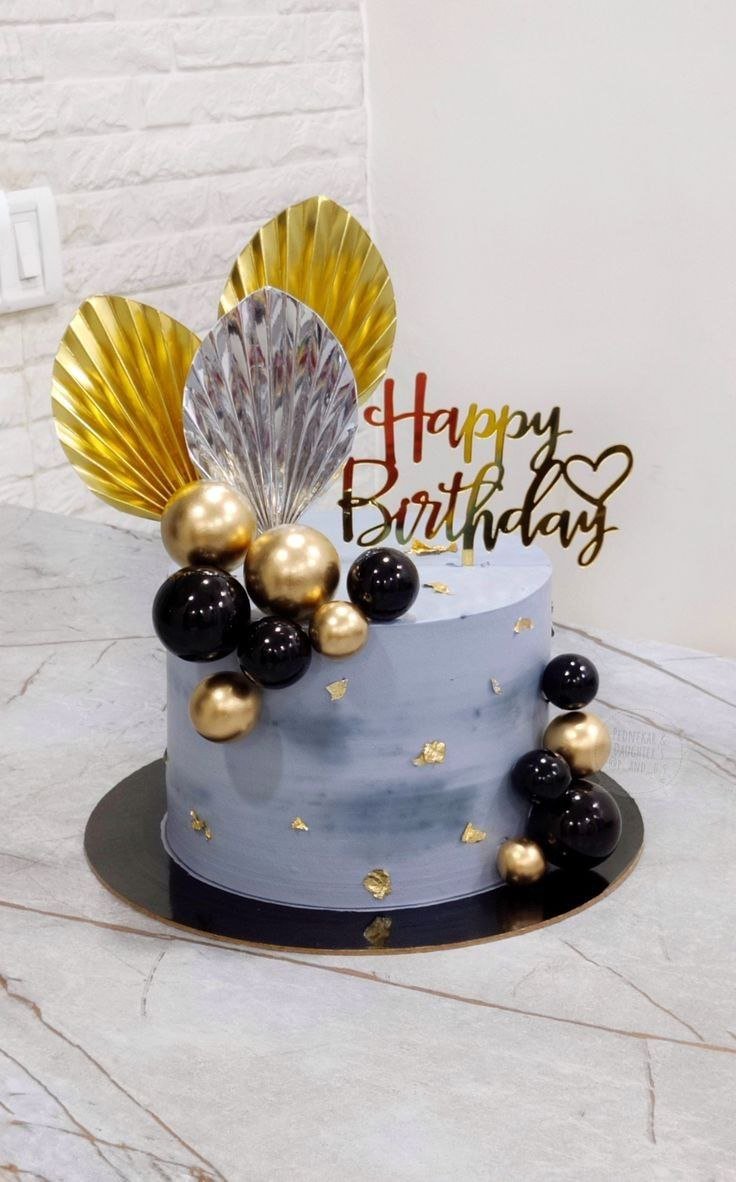 Blue Golden Fanin Cake - My Store