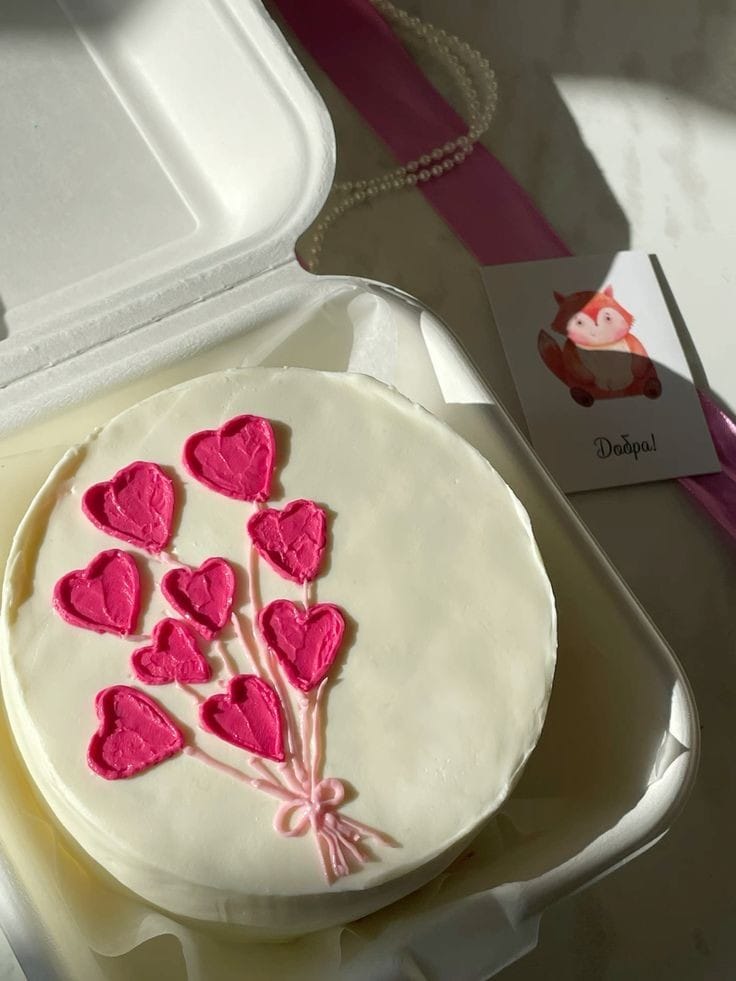 Heart Balloon Bento Cake - My Store