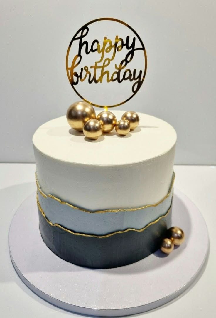 Ombre Blue Cake