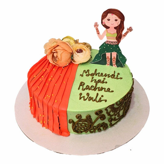 Mehendi Themed Cake Cakes In The City