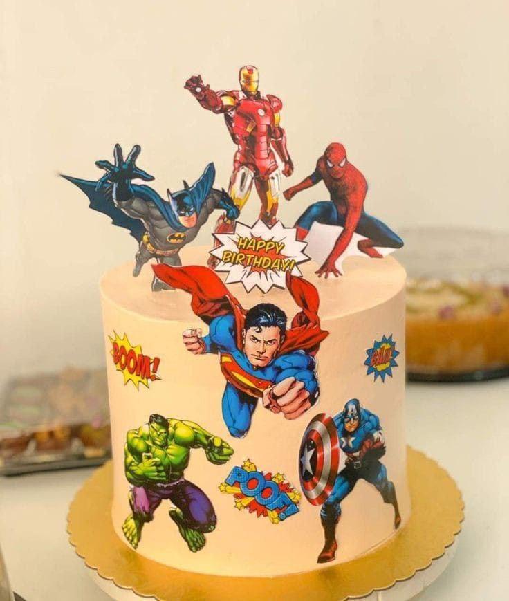 Superheroes Kids Cake - My Store